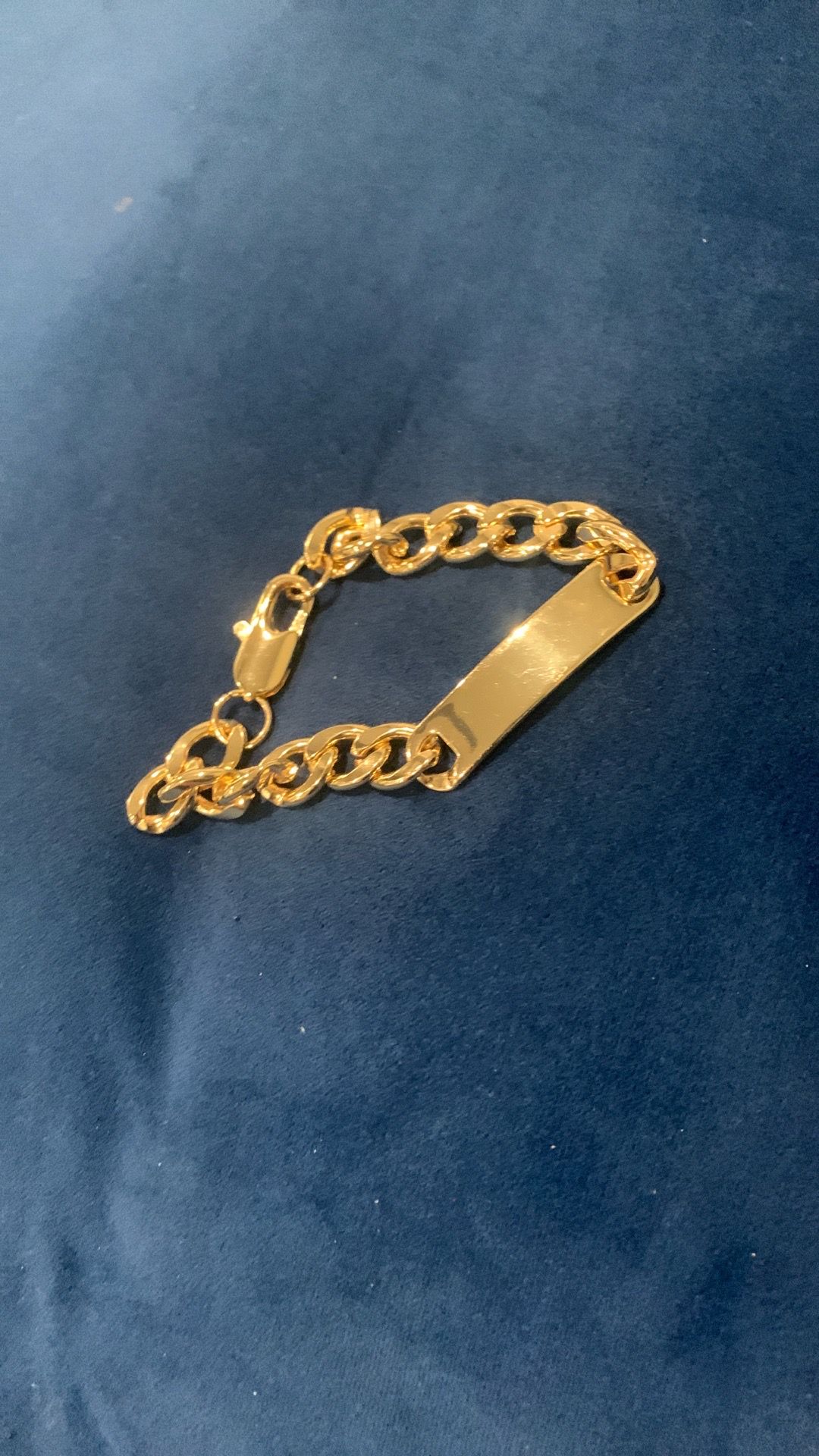 Real gold painted silver chain