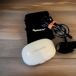 Miracle Ear Meenergy R Ax 3 w/Charging Dock, Protective Case, and Storage Box