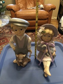 12 inch ceramic his & hers dolls