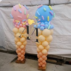Ice Cream Theme Balloons Birthday 