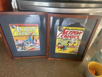 Pottery Barn Comic Framed Pictures
