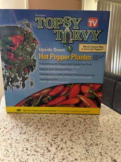 Original Topsy Turvy Upside Down Hot Pepper Planter