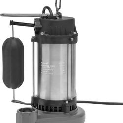 3/4 HP 5500GPH Submersible Sump Pump Cast Iron and Stainless Steel with Integrated Vertical Float Switch


