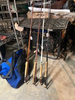 Fly fishing rods and reels