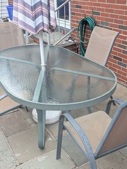 Outdoor Patio Table with Chairs Set