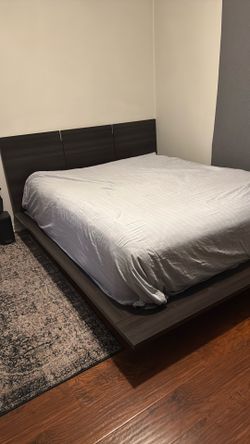 Queen Bed Frame and Mattress