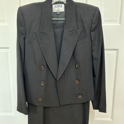 Vintage Kasper for A.S.L. Black Suit & Skirt