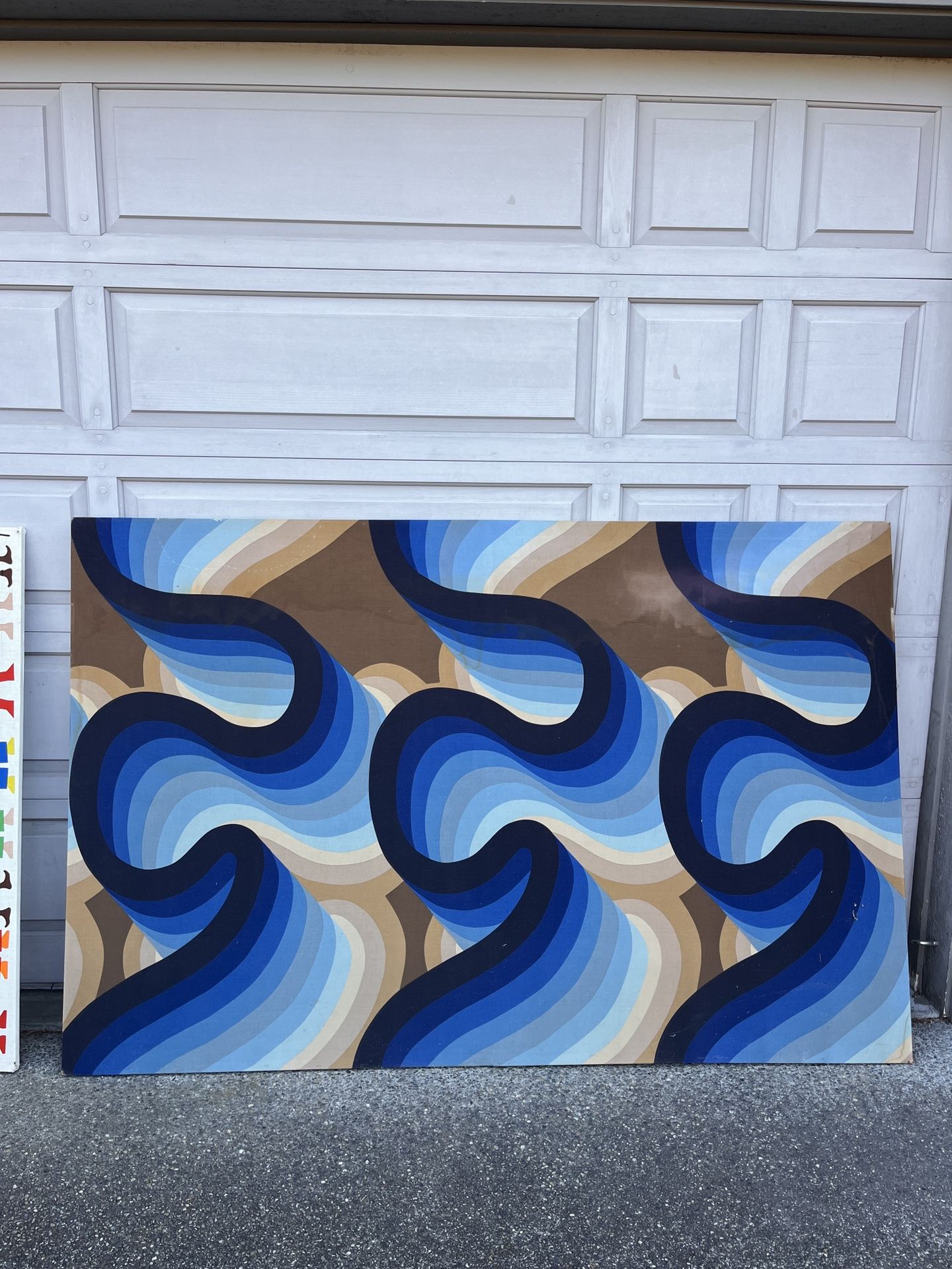 1960s Pop Art Fabric Panel Wall Art