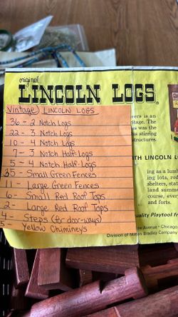 Vintage Lincoln Logs