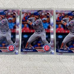 3-Kris Bryant Chicago Cubs Bowman Baseball Cards