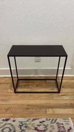 Steel side table 23x23x10 room and board