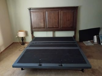 King Size Platform and Headboard