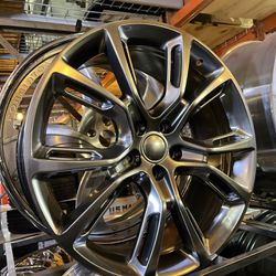 Set Of 4 New 22” Jeep Grand Cherokee Wheels Rims Tires 5x5 5x127