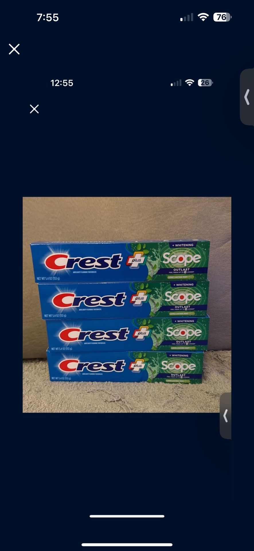 Crest Toothpaste Bundle All 4 /$10
