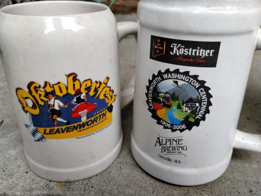Oktoberfest Leavenworth Beer Stein Lot, 2004, 2005, 2006,, 40 OFF