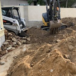 Bobcat/ Excavator With DumpTruck