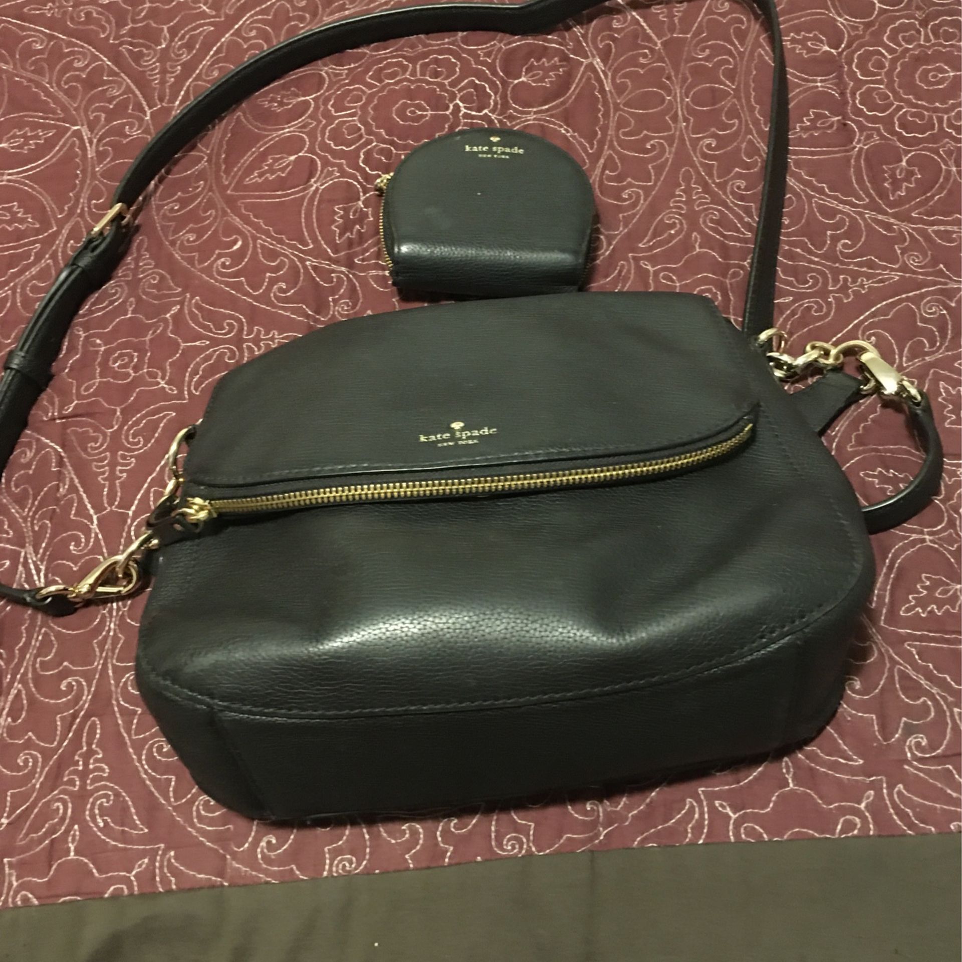 Kate spade Black Purse With Small Wallet