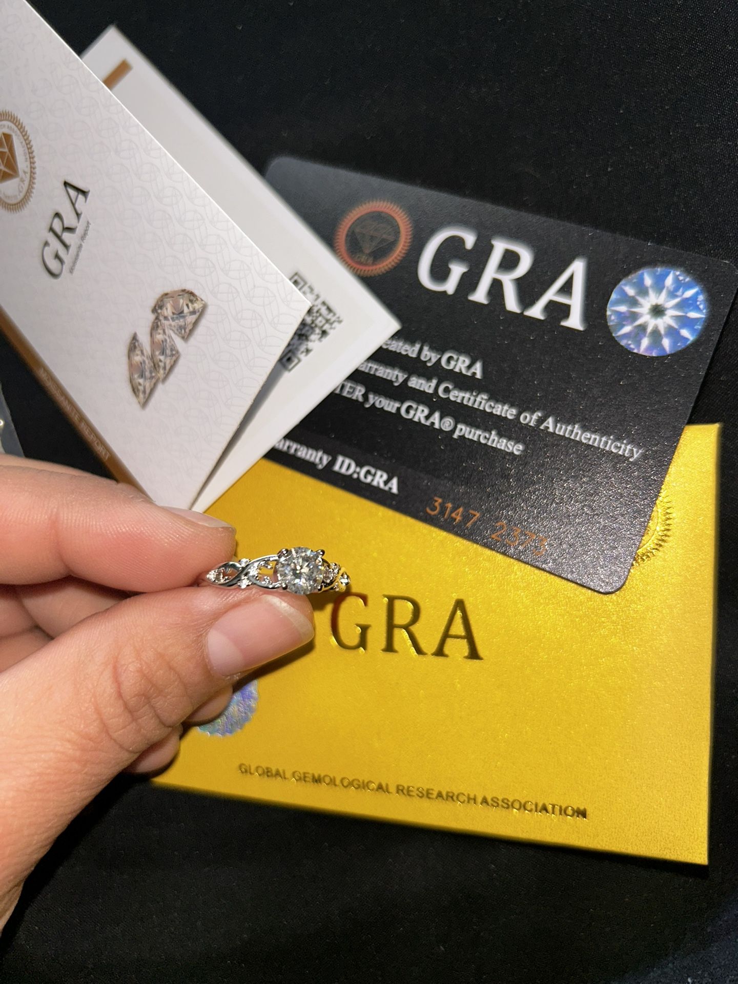 1ct. Moissanite Ring Size 9