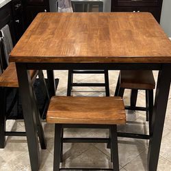 Table and Bar Stools 