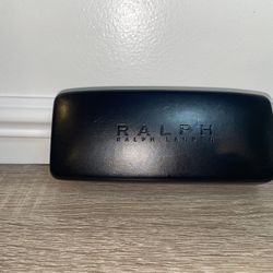 Ralph Lauren Sunglasses Eyeglasses Hard Case Black Leather...(#16)