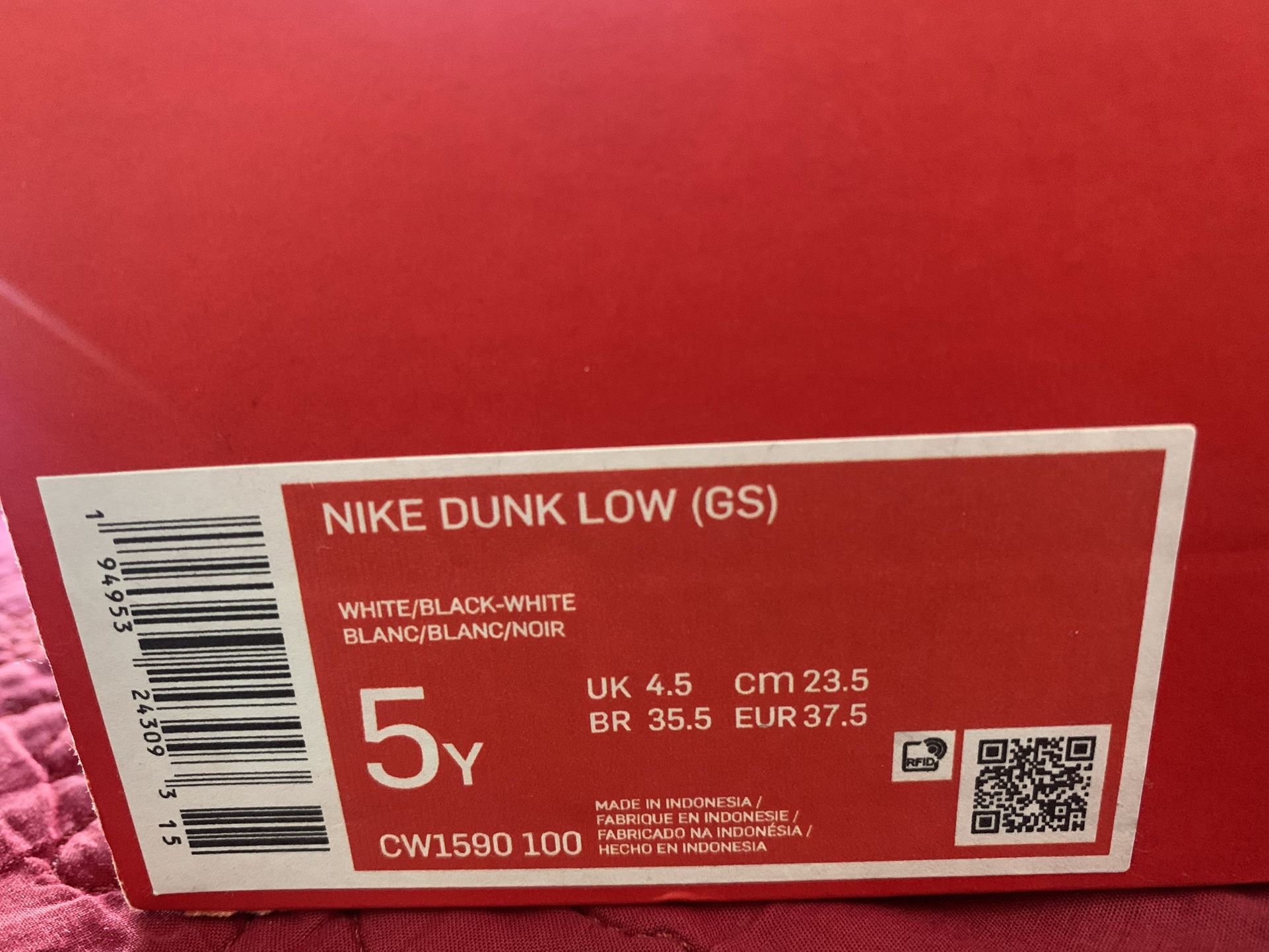 Black White Nike Dunk Low Shoes