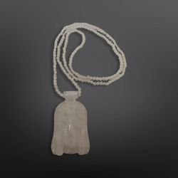 Quartz Jesus Pendant With Chain!