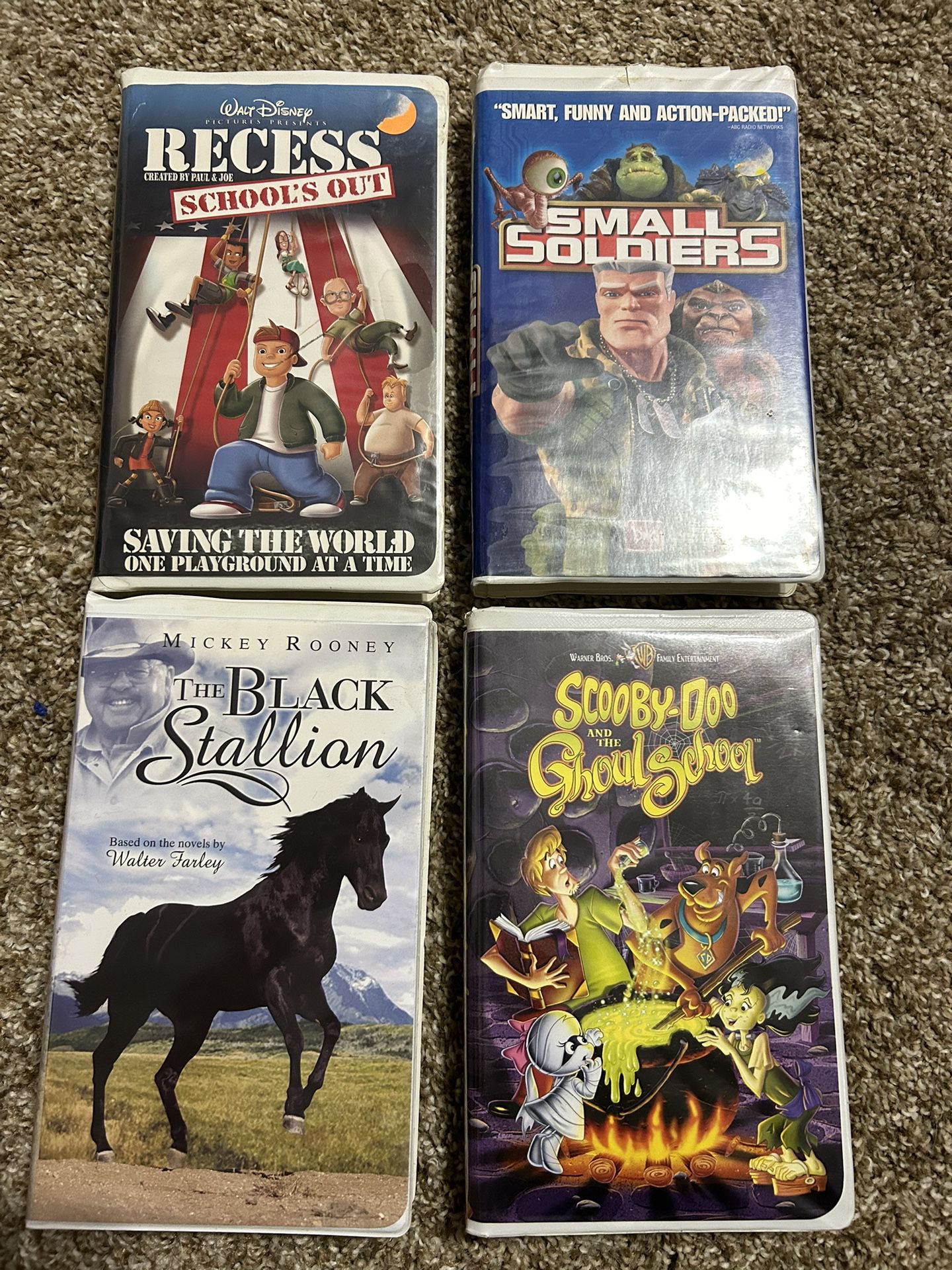 4- wonderful VHS movies 