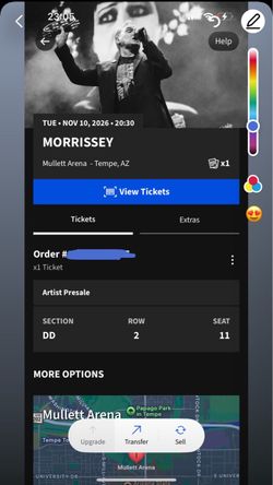 Morrissey Ticket