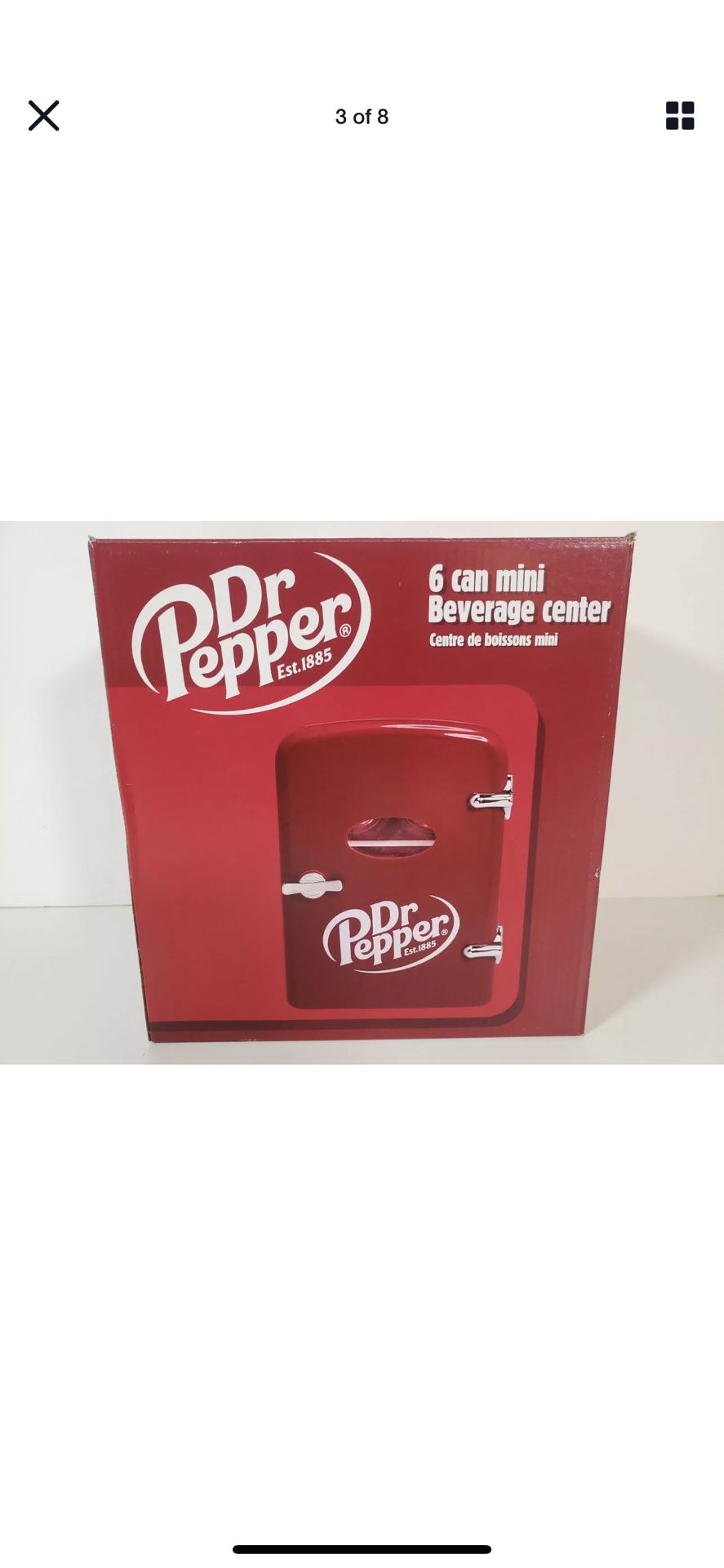 Limited Edition Dr. Pepper Mini Fridge. Brand New!