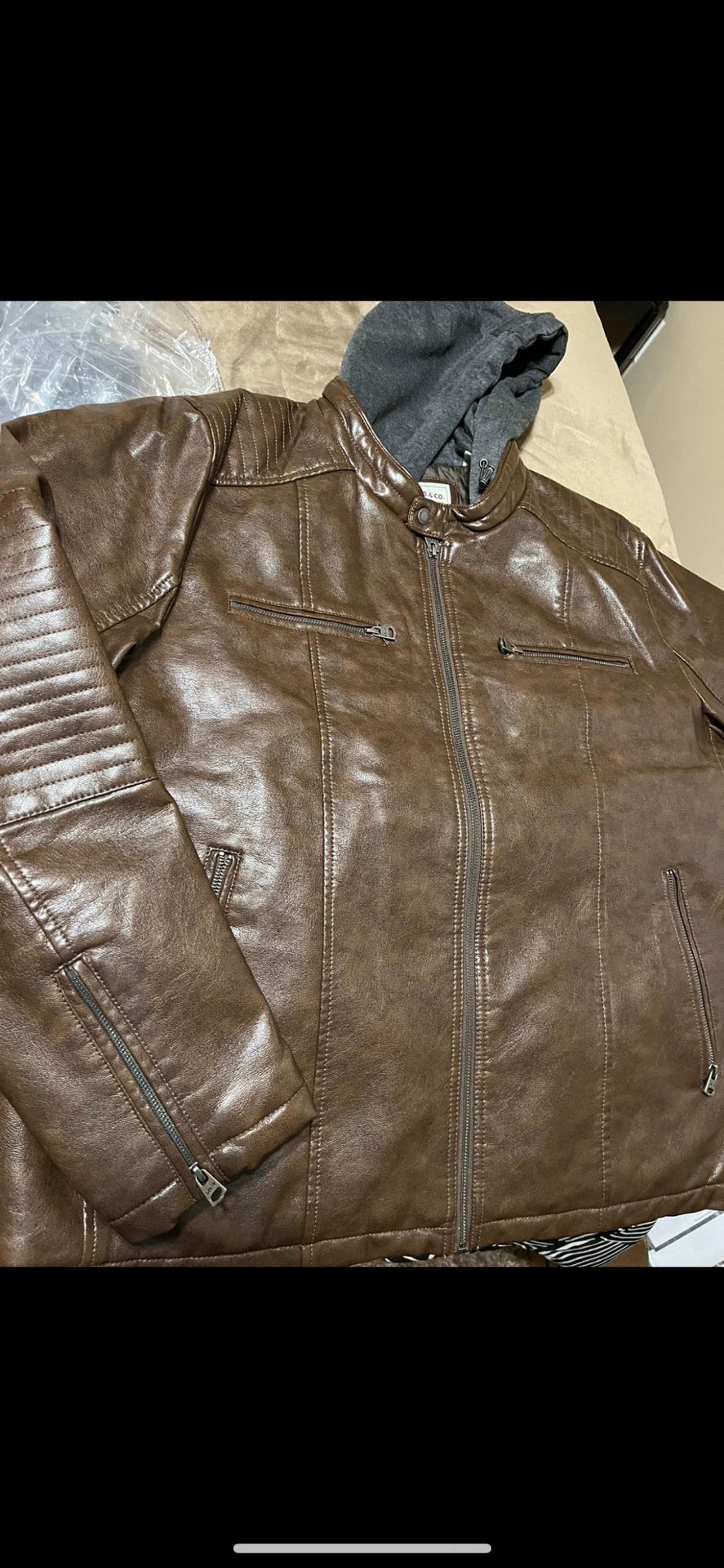 $160! Levi Leather Jacket XXL