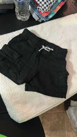 Black Cargo Shorts 