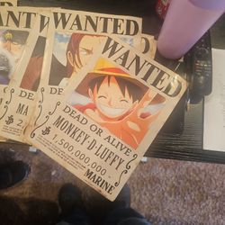 Hi 👋 Im Saling My Wanted Posters From One Peace I