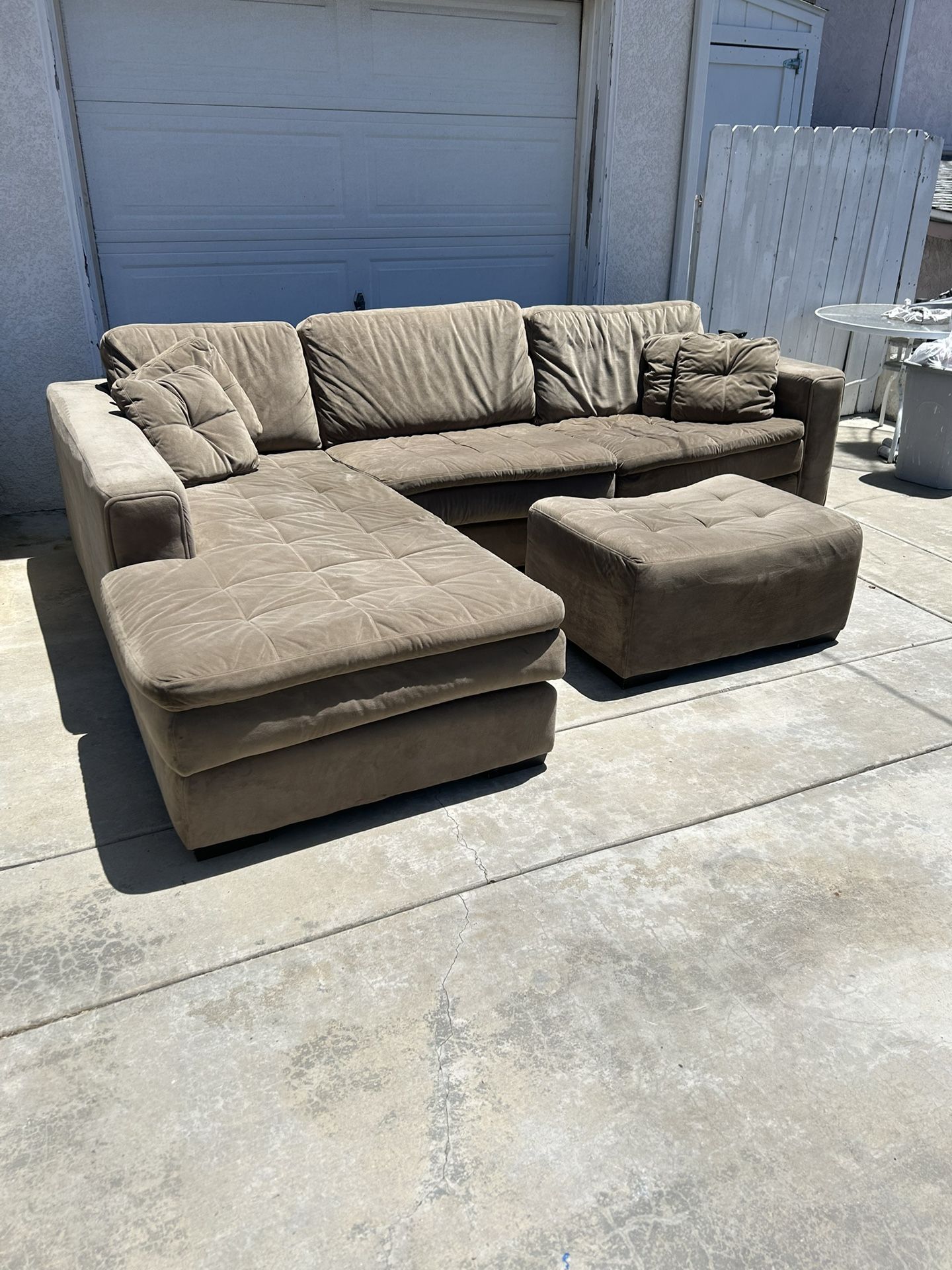 SALE - Sectional Couch With Ottoman FREE DELIVERY