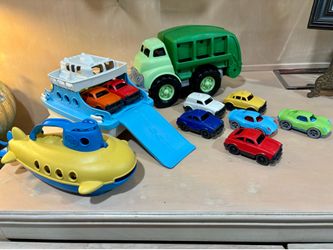 Green Toys Ferry Boat, Submarine, Garbage Truck and more.