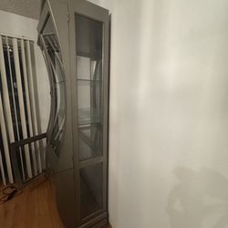 Glass Curio Cabinet / Display Cabinet – Modern – Great Condition