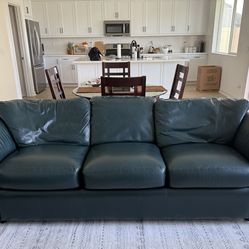 Green Leather Couch