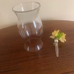 Hurricane lantern flower vase