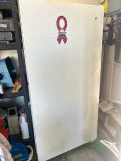 GE upright freezer