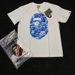 BAPE Color Blue ABC Camo Big Ape T-shirt