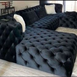 Brand New velvet U Shape Sectional In Box- Shop Now Pay Later 