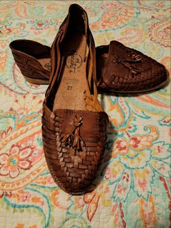 Cacahi's Caclashandmade Mexican huarache sandals women size 10