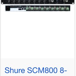 Shure 8 Channel Mixer