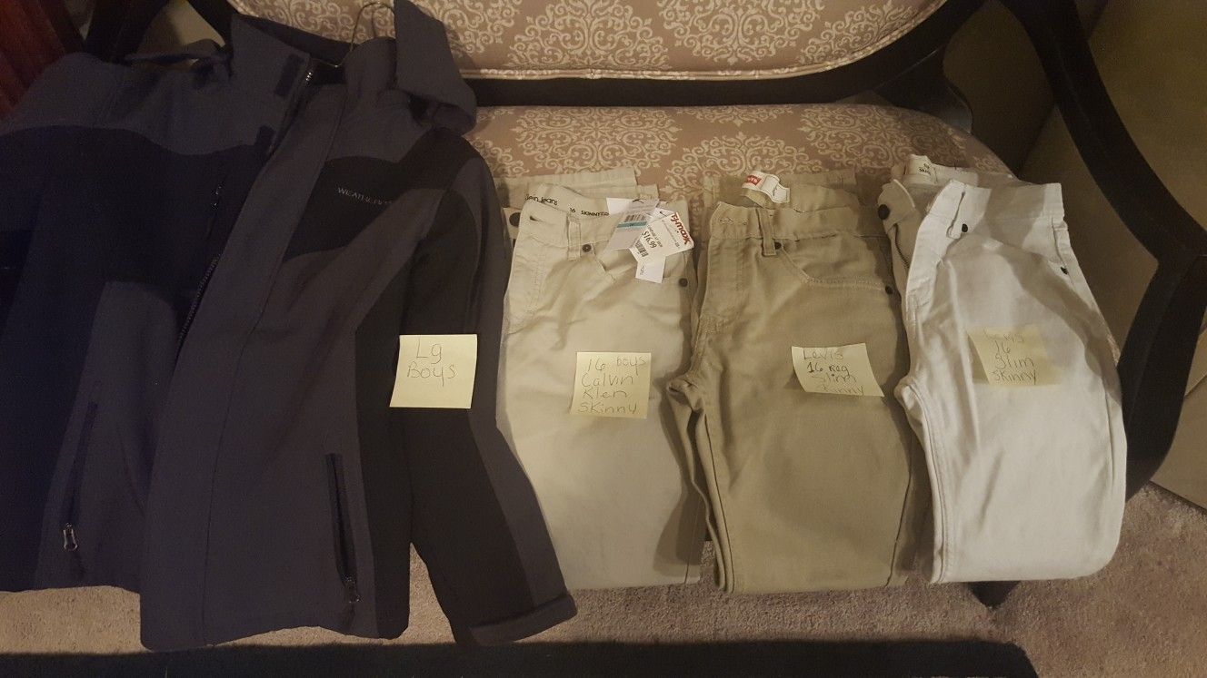 Young boys 16 slim Jeans , Lg Boys Coat