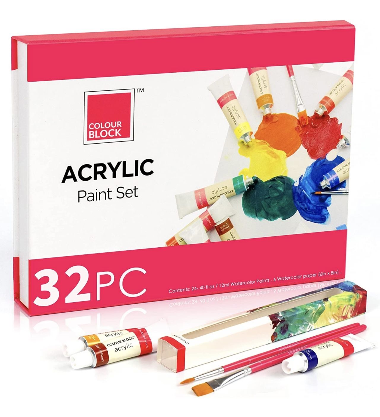 32pc Acrylic Paint Set