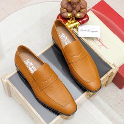 Ferragamo Men’s Leather Shoes With Box 2026 New 