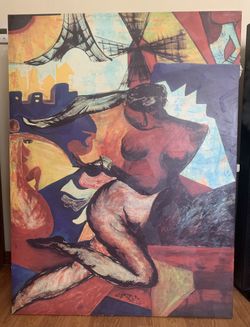 36”X 48” “Josephine Baker in Paris” by Aziz Diagne