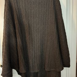 Brown Handmade Pancho