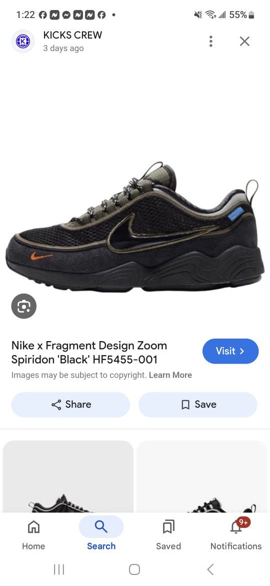 undefeated x nike air zoom spiridon phantom black
