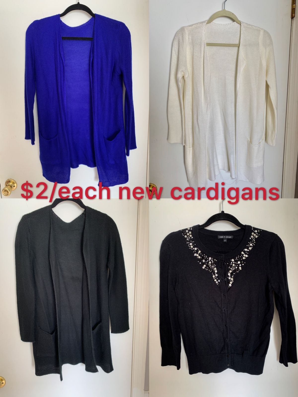 $2/each new cardigans