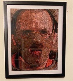Custom Art Piece Of Hannibal Lecter From Silence Of The Lambs